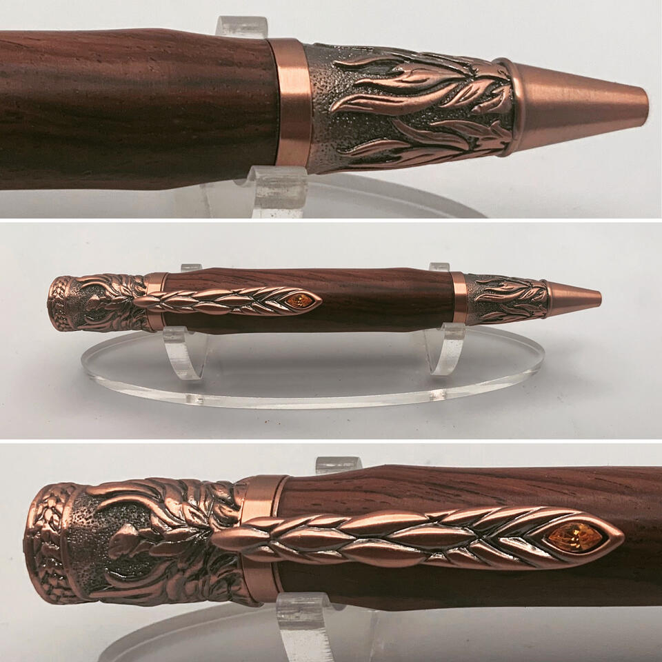 Honduran Rosewood with Antique Copper