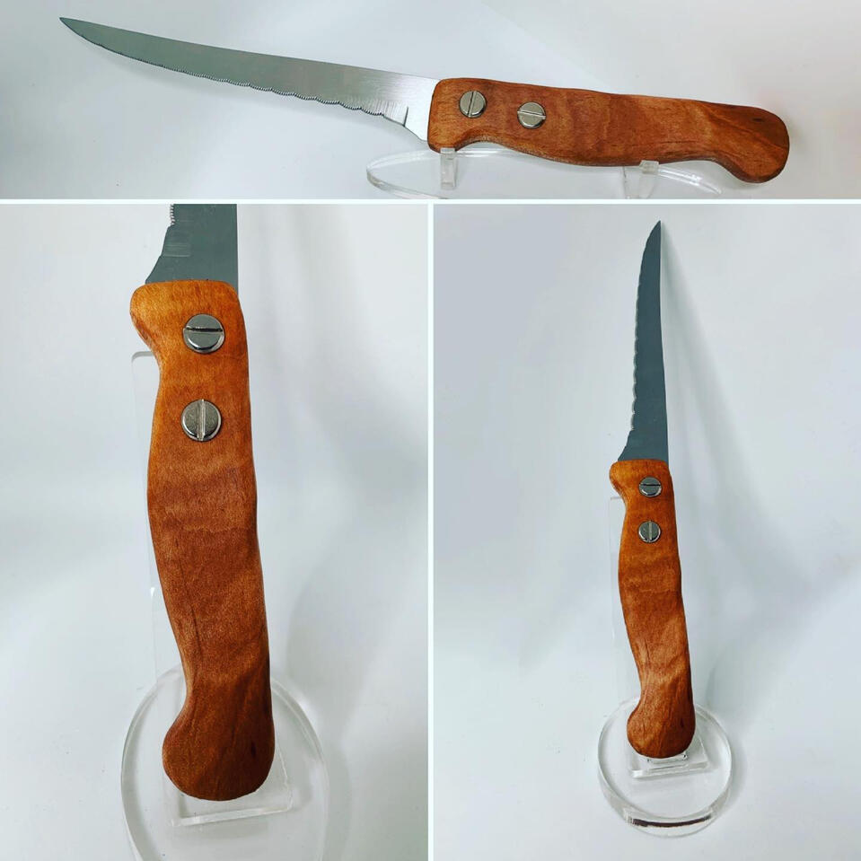 Curly Maple Kitchen Knife Handle